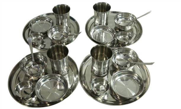 KIARAA Pack of 24 Stainless Steel DMARK Dinner Set