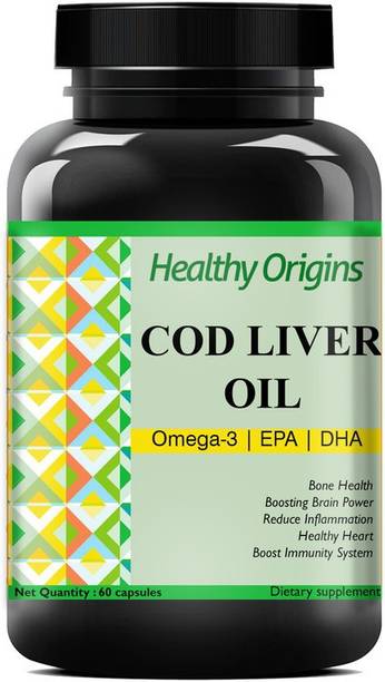 Healthy Origins Cod Liver Oil Capsules