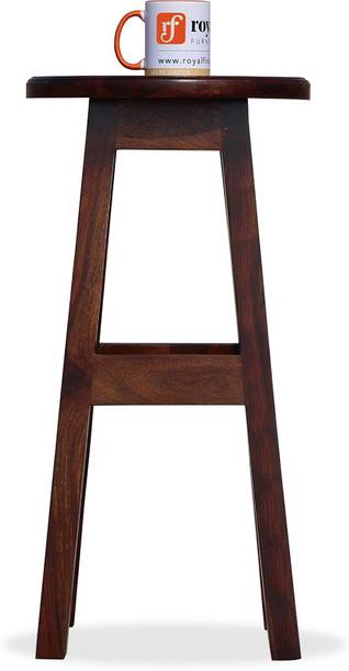 ROYAL FINISH Round Bar Stool,Solid Construction,Ready to Use,1-yaer warrenty Solid Wood Bar Stool