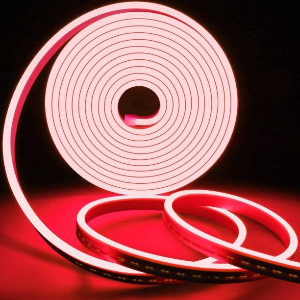 Online Generation LED Neon Light Rope, Waterproof Outdoor Flexible Light with Connector, 120LED/M Silicone Light for Diwali, Christmas, Indoor Outdoor Decoration (Red) (5 Meter) Chain Silicone Light Hanging Chain Rod