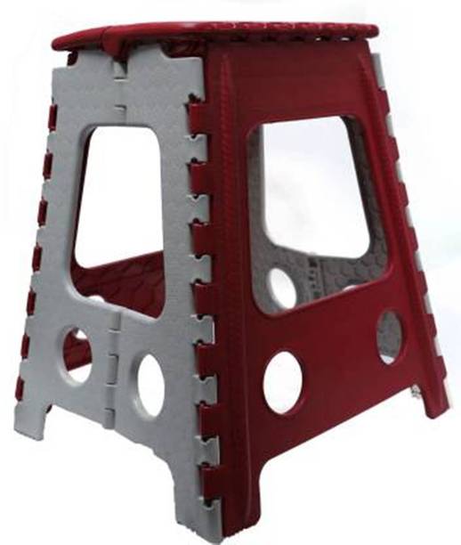 Radha 18 Inch Plastic Folding Step Stool for Kids and Adults Bathroom Stool
