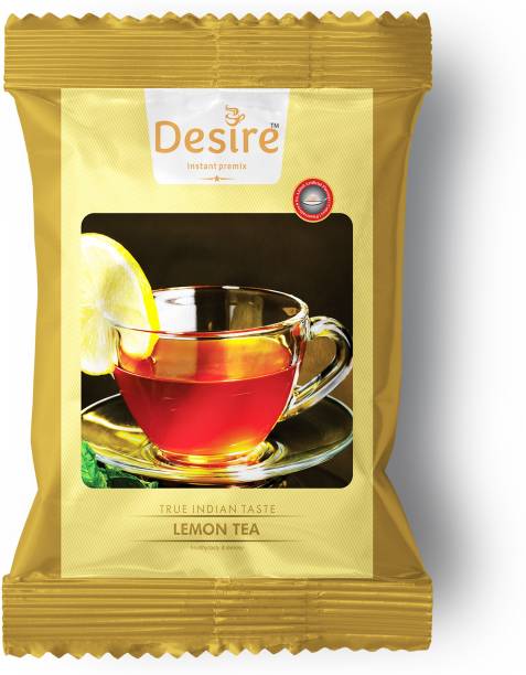 Desire Lemon tea instant premix for manual and vending machine usage Lemon Tea Pouch