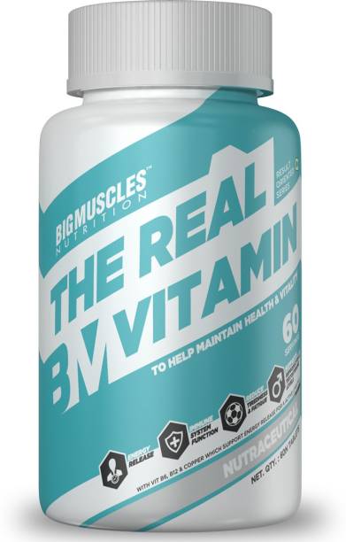BIGMUSCLES NUTRITION The Real Vitamin 60 Servings I Multivitamins & Vital Supplements for Vegans