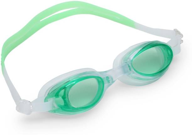 THE MORNING PLAY Kids Girls Boys Adult Swimming Goggle Anti UV Eye Protection Goggle(Green) Swimming Goggles