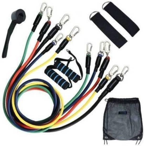 Shopeleven Resistance Bands 11pcs Set Tubes for Fitness Home Gym Exercise Workout toning tube Resistance Tube