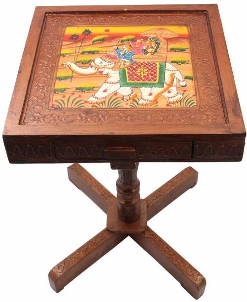 Webelkart Royal Rajasthan Rectangle with Storage Outdoor & Cafeteria Stool Stool
