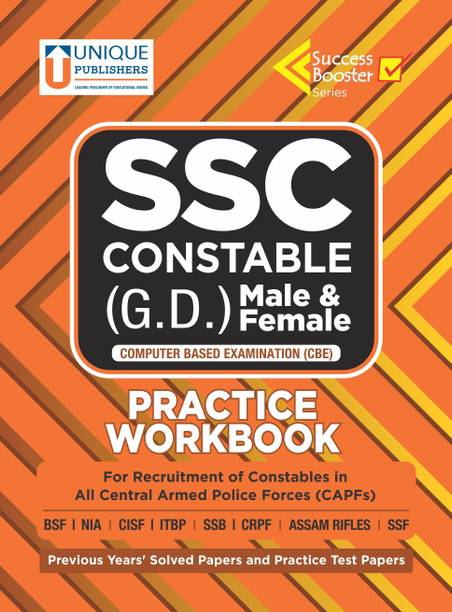SSC Constable GD Workbook Male & Female (English - Computer Based Examination)