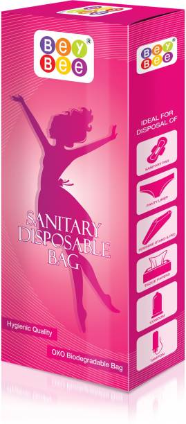 BeyBee : Sanitary Disposal Bags (Single Pack - 50 Bags) For Sanitary and Tampons and Condoms Disposal Bags