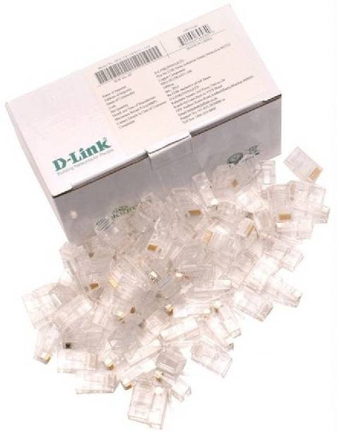 D-Link 100pc RJ45 LAN Modular Plug CAT5 Connector UTP Network Plug LAN Module Plugs Lan Adapter