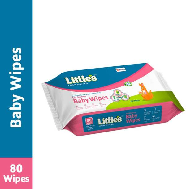 Little's Soft Cleansing Baby Wipes with Aloe Vera, Jojoba Oil and Vitamin E