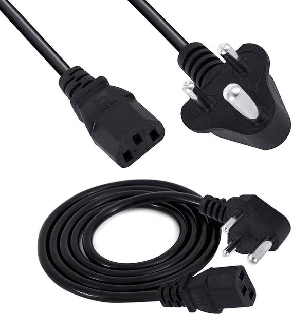 BIGGEAR Power Cord 5 m (Pack of 1) 5Mtr- 3 Pin Desktop Power Cord Cable for Computer, Monitor, Printer, UPS, PC SMPS