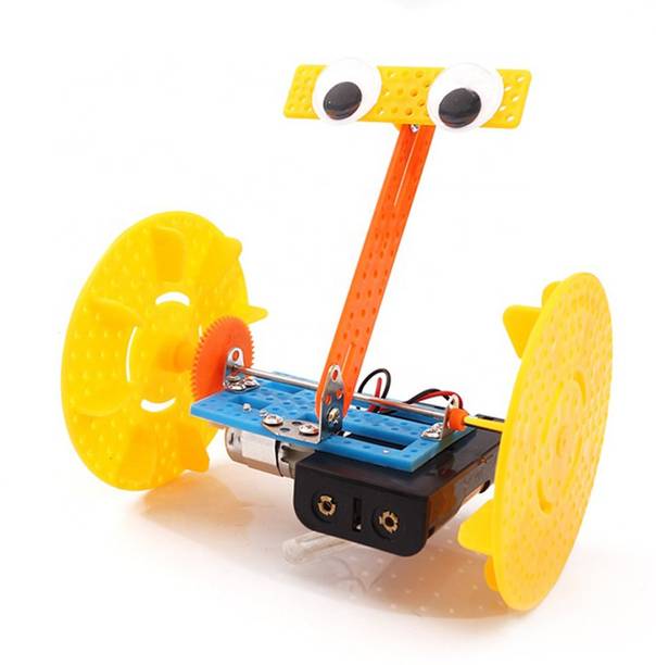 KitsGuru DIY STEM Toys Educational Science Two-Wheeled Marvel Balance Toy Car Educational Electronic Hobby Kit