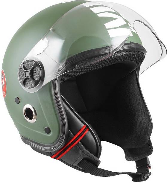 4U SUPREME Supreme1 Open Face ISI Marked 100% ABS with Unbreakable Visor Motorbike Helmet Motorbike Helmet