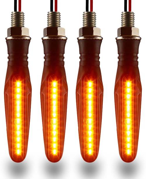 Autofledge Front, Rear, Side LED Indicator Light for Bajaj, Bullet, Datsun, Hero, Honda, KTM, Kawasaki, Royal Enfield, TVS, Universal For Bike, Yamaha 3 Series, 4 Series, 5 Series, 6 Series