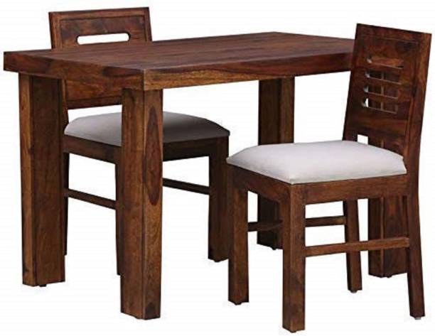 Woodware Solid Sheesham Wood 2 Seater Dining Table Set With 2 Chair For Dining Room Solid Wood 2 Seater Dining Set
