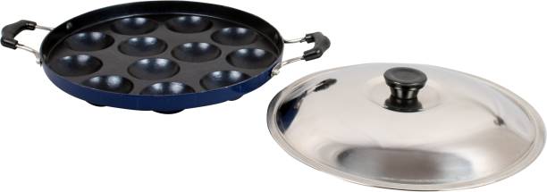 JET Nonstick Appam Patra 12Pc with Handle and Lid,Blue ...
