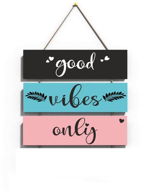 Crafts World GOOD VIBES ONLY WALL HANGING