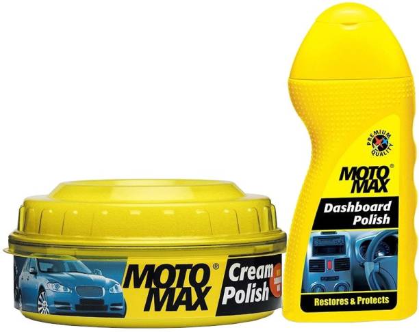 Pidilite Motomax Auto care kit - Cream Polish with Carnuba Wax 230gm & Car dashboard polish 100ml� Combo