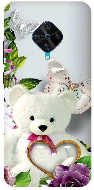 Zaplab Back Cover for Vivo S1 Pro, Vivo 1920 Love Teddy Beer Printed Back Cover