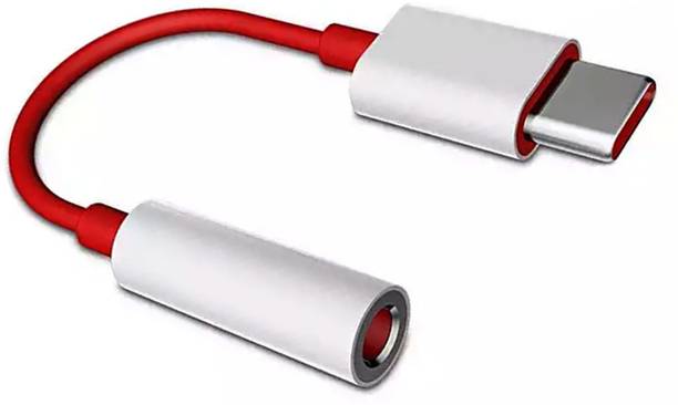 WRENS Red & White Type-C to 3.5mm Jack (Red & White) Phone Converter