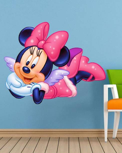 Approach home Decor 60 cm mickey mouse cartoon wall sticker 3d Self Adhesive Sticker