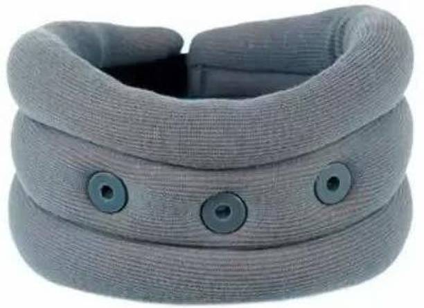 Slovia Soft Cervical Neck Collar Support for Spondylitis Neck Pain Relief Gray- M Neck Support