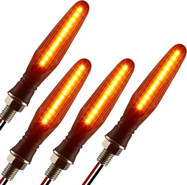 Autofledge Front, Rear, Side LED Indicator Light for Universal For Bike Universal For Bike