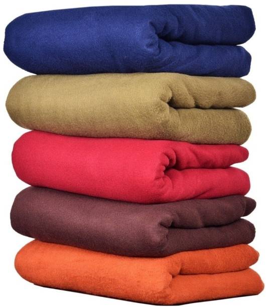 Goyal's Solid Single Fleece Blanket