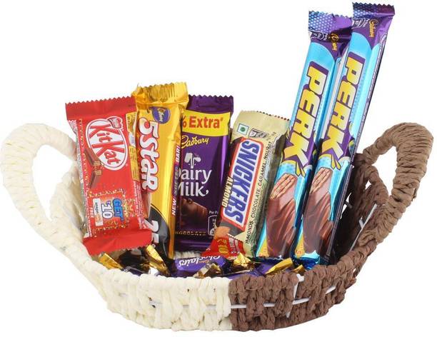 Cadbury Beautiful Chocolate Surprise Gift Basket | Chocolate Gift For Rakhi, Diwali, Christmas, Birthday, Anniversary, Holi. Combo