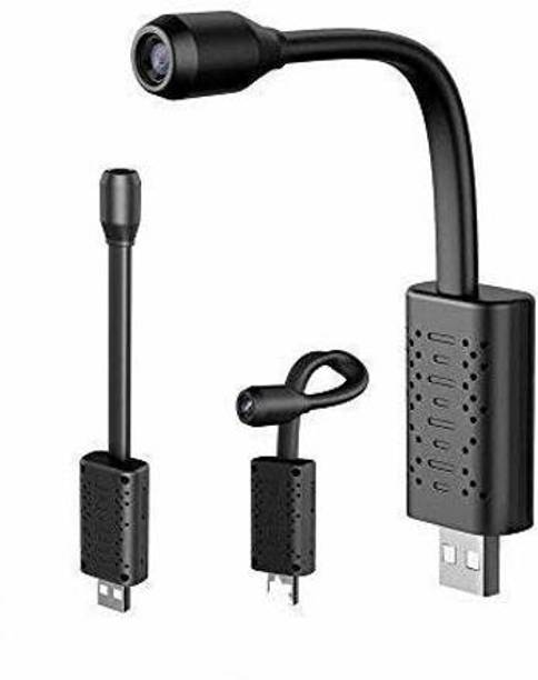 Wukama 1080p HD USB Universal Interface WiFi Mini Flexi Neck Camera 120° Wide-View-Angle Live View on Mobile App Only 2.4G WiFi Compatible Supports 128GB Micro SD Card Security Camera