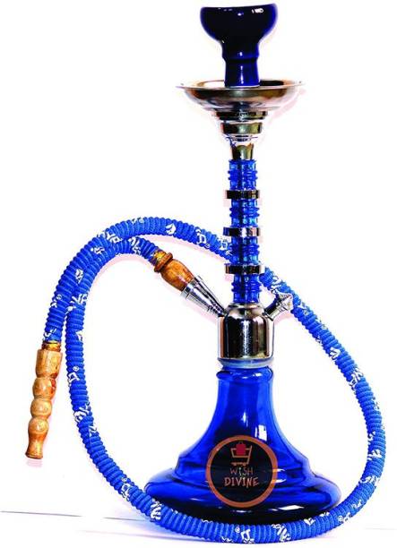 Wish Divine Glass Hookah Pot Blue Indo Minar(Height 18 Inches) 18 inch Glass Hookah