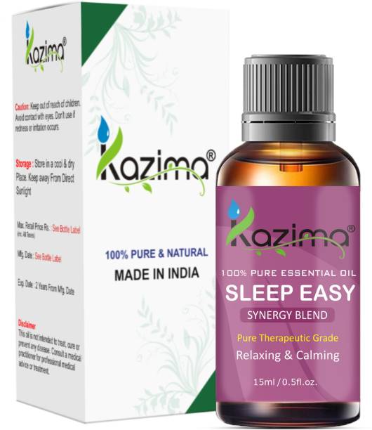 KAZIMA SLEEP EASY BLEND ESSENTIAL Oil (15ml) Pure Therapeutic Grade For Relaxing & Calming