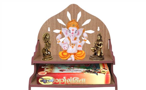 Rudrax Rudrax Wooden Singhasan Temple for God, Laddu Gopal Sinhasan for Pooja Mandir, Singhasan for Diwali, Durga Pooja, Navratri, Ganesh Chaturthi - Engineered Wood Home Temple Engineered Wood Home Temple  (Height: 29 cm) Engineered Wood Home Temple