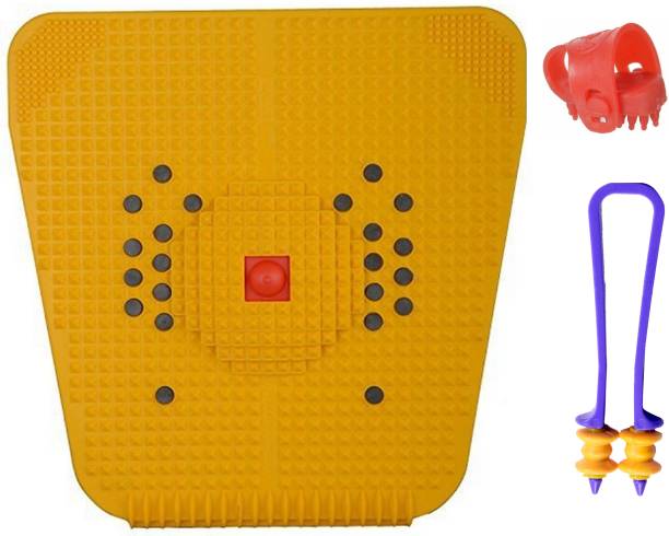 netclub NC1010 216 Acupressure Massager Items Set Combo For Stress and Pain Relief Natural Care With Power Finger Roller (Time Tested Design) & Bio-Magnetic Power Foot Mat (Magneto-Therapy) with Thumb pad Natural Care fitness kit mat Massager