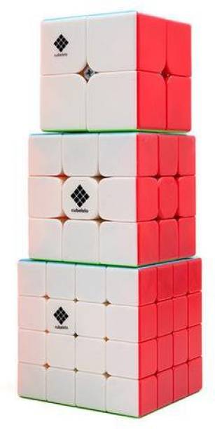 Cubelelo Drift 2x2, 3x3 & 4x4 Cube Combo (Stickerless) Speedcube Highspeed Magic Cube Puzzle