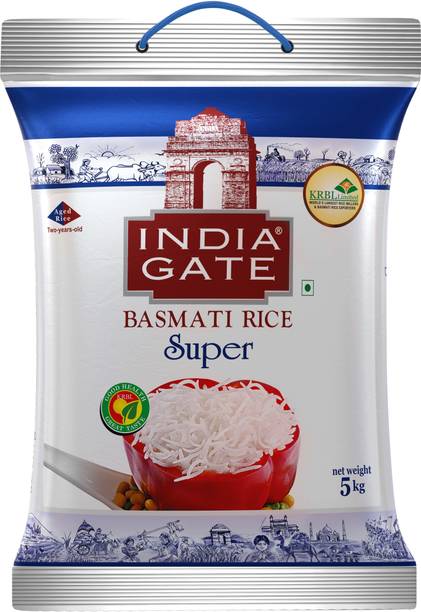 INDIA GATE Super Basmati Rice (Long Grain, Polished)