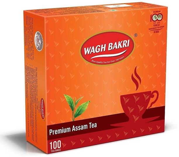 Waghbakri PREMIUM TEA BAG (100 BAGS*2) Black Tea Tetrapack