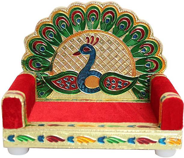 Radhe Radhe Poshak Laddu Gopal Ji Ka Singhasan 0-Number Wooden Pooja Chowki