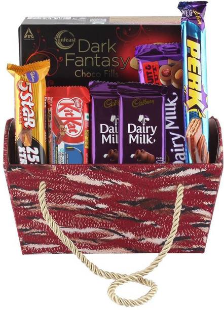 Cadbury Chocolate Gift Hamper For Rakhi, Diwali, Christmas, Birthday, Anniversary, Holi, New Year, Valentines Day Combo
