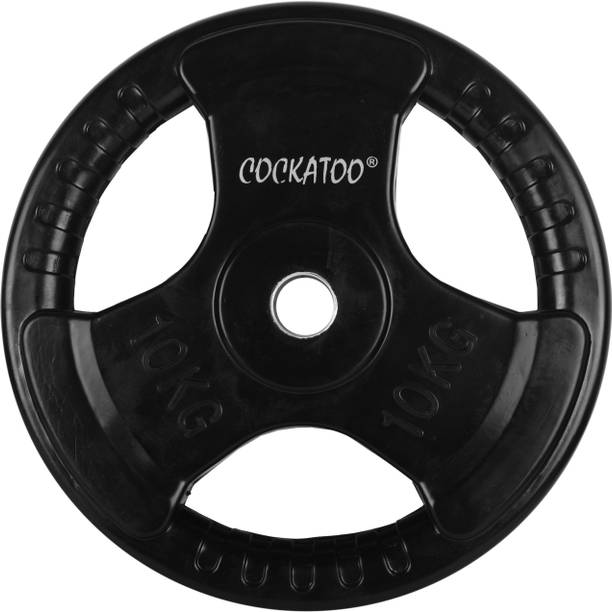 COCKATOO 5 kg QUAD RUBBER & INTEGRATED METAL GRIP REGULAR WEIGHT PLATES Home Gym Combo