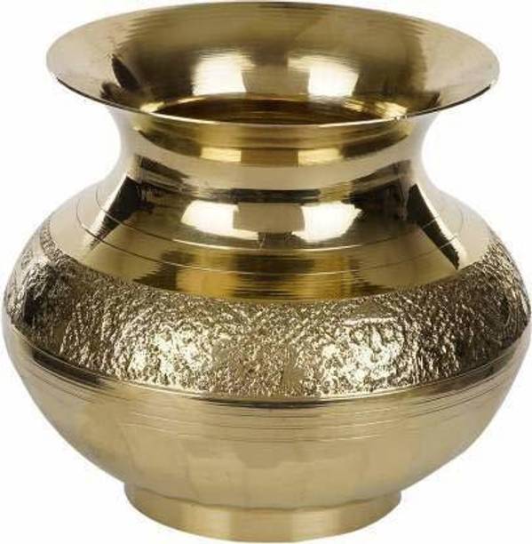 Rudram Brass Kalash LOTA Brass Kalash (Height: 4.5 inch, Gold) Brass Kalash