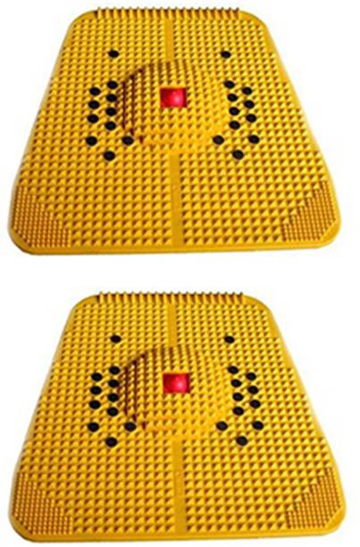 Cool Buddyzz bcm_002 Set of 2 Accupressure Blood Circulation Power Mat And Feet Massager (Yellow) Massager