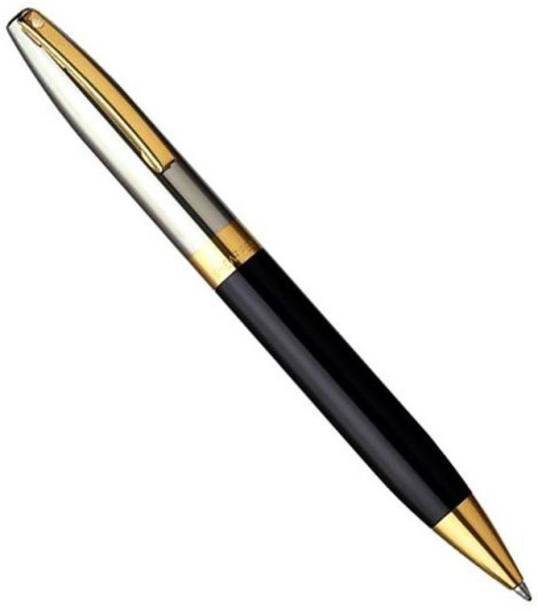 SHEAFFER LEGACY A9030 - BLACK BARREL PALLADIUM PLATE CAP WITH 22K GOLD PLATE TRIM BP Ball Pen