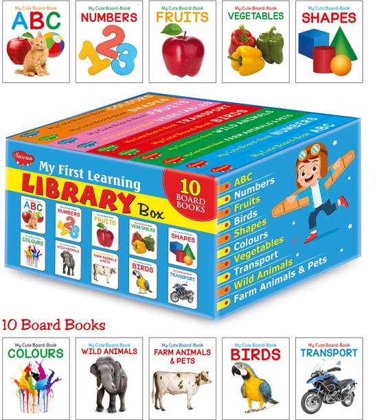 Books For 1 Year Old Blue Box Set Of 10 Board Books
