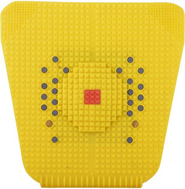 NP NAVEEN PLASTIC Acupressure Foot Mat With Magnets And Copper For Stress And Pain Relief Yellow 3 mm Accupressure Mat