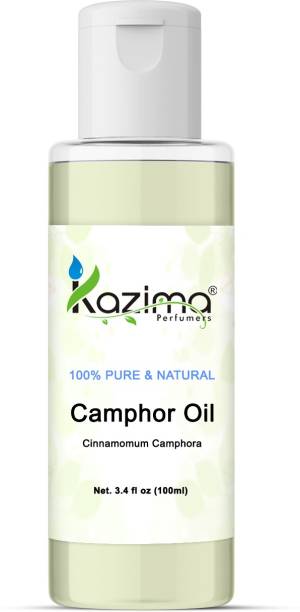 KAZIMA Camphor Essential Oil (100ML) 100% Pure Natural & Undiluted For Skin care & Hair treatment