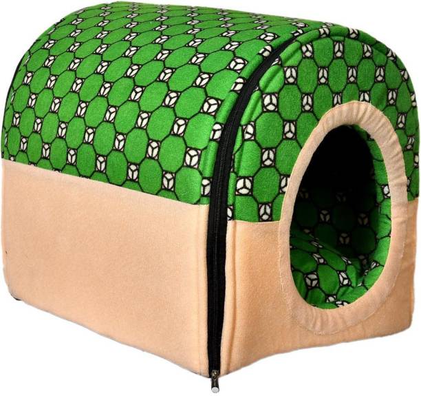 PILA BRASILEIRO Soft & Light Weight Designer Luxurious Foldable Waterproof & Resversible Pet House (Medium) M Pet Bed