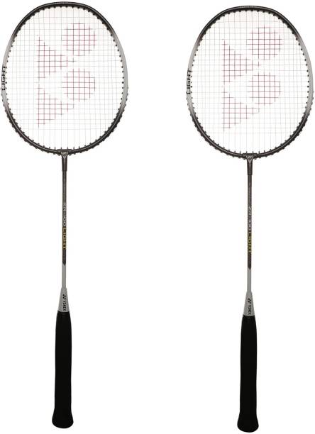 YONEX ZR 100 LIGHT (Dark Charcoal) Black, Silver, Grey Strung Badminton Racquet