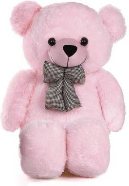 Mowgli 3 Feet gift for kids for lover Very Cute Long Soft Hug able American Style Teddy Bear Best For Gift - 91.5 cm (Pink) 36 inch - 90 cm (Pink)  - 91.5 cm