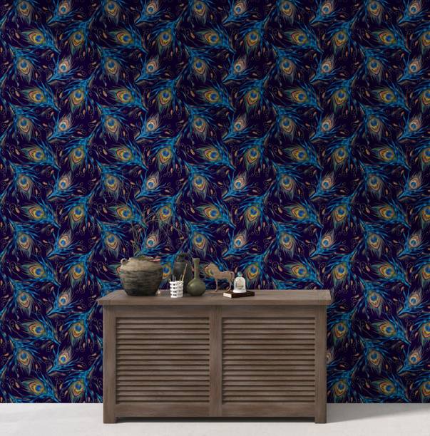 DWELLSINDIA Decorative Multicolor Wallpaper